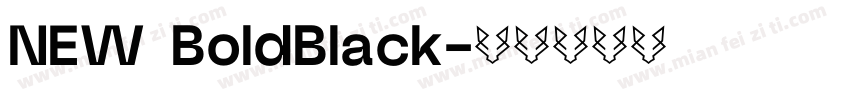 NEW BoldBlack字体转换